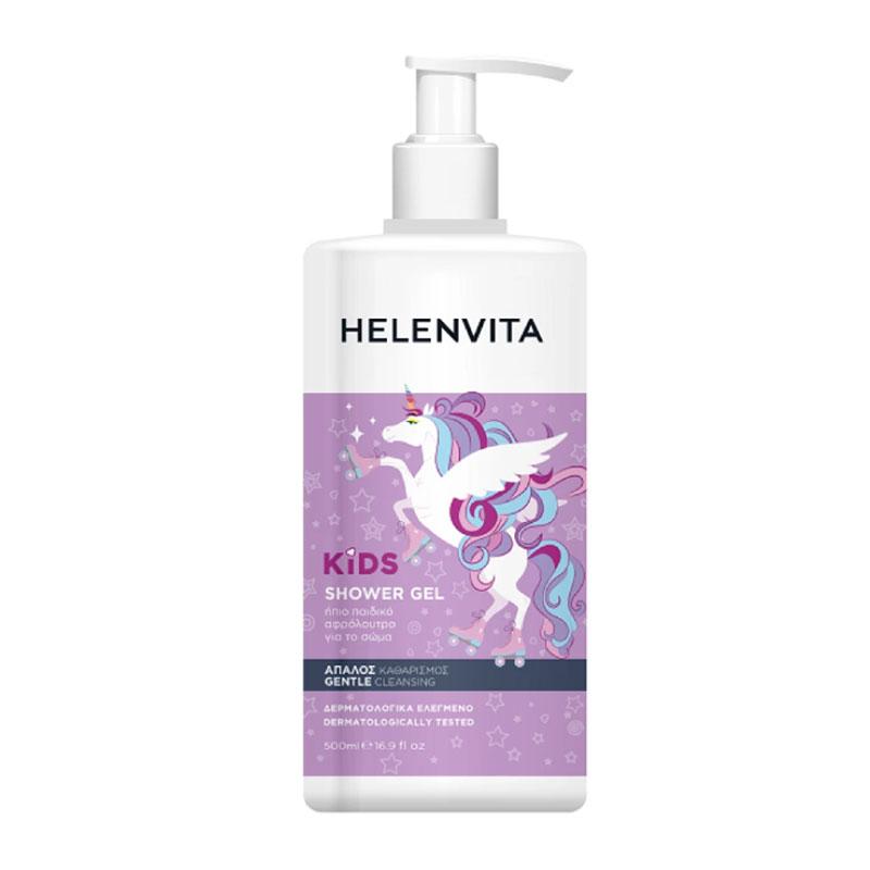 Φωτογραφία προϊόντος: Helenvita Kids Unicorn Shower Gel, Ήπιο Παιδικό Αφρόλουτρο Για Το Σώμα 500ml