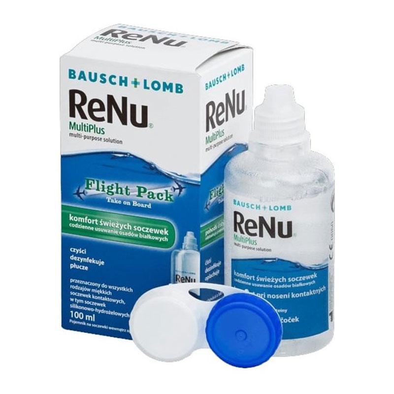 Φωτογραφία προϊόντος: Bausch and Lomb Bausch & Lomb ReNu MultiPlus Flight Pack Υγρό Φακών Επαφής 100ml