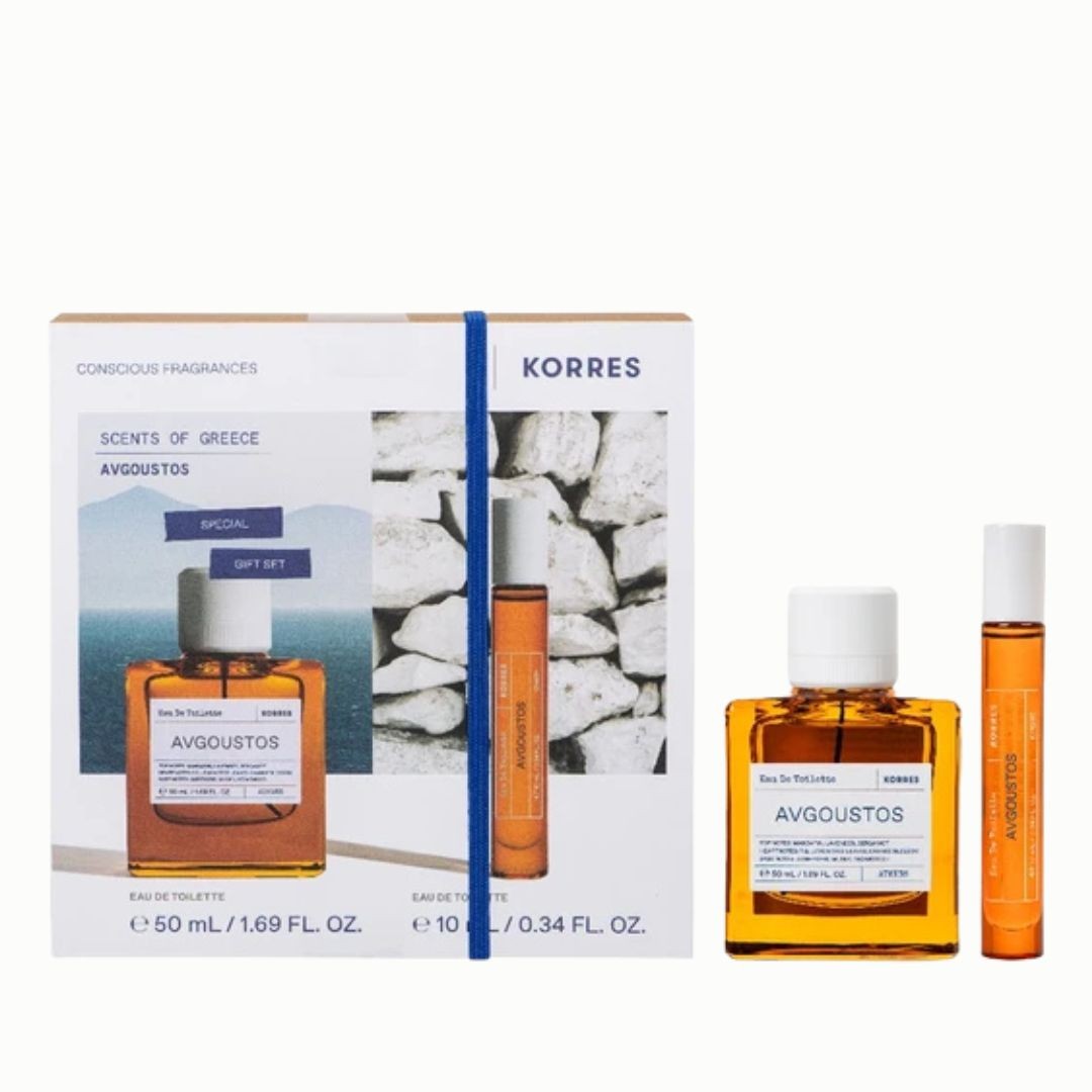 Φωτογραφία προϊόντος: Korres Promo Scents Of Greece Avgoustos Άρωμα Eau De Toilette 50ml & Eau De Toilette 10ml