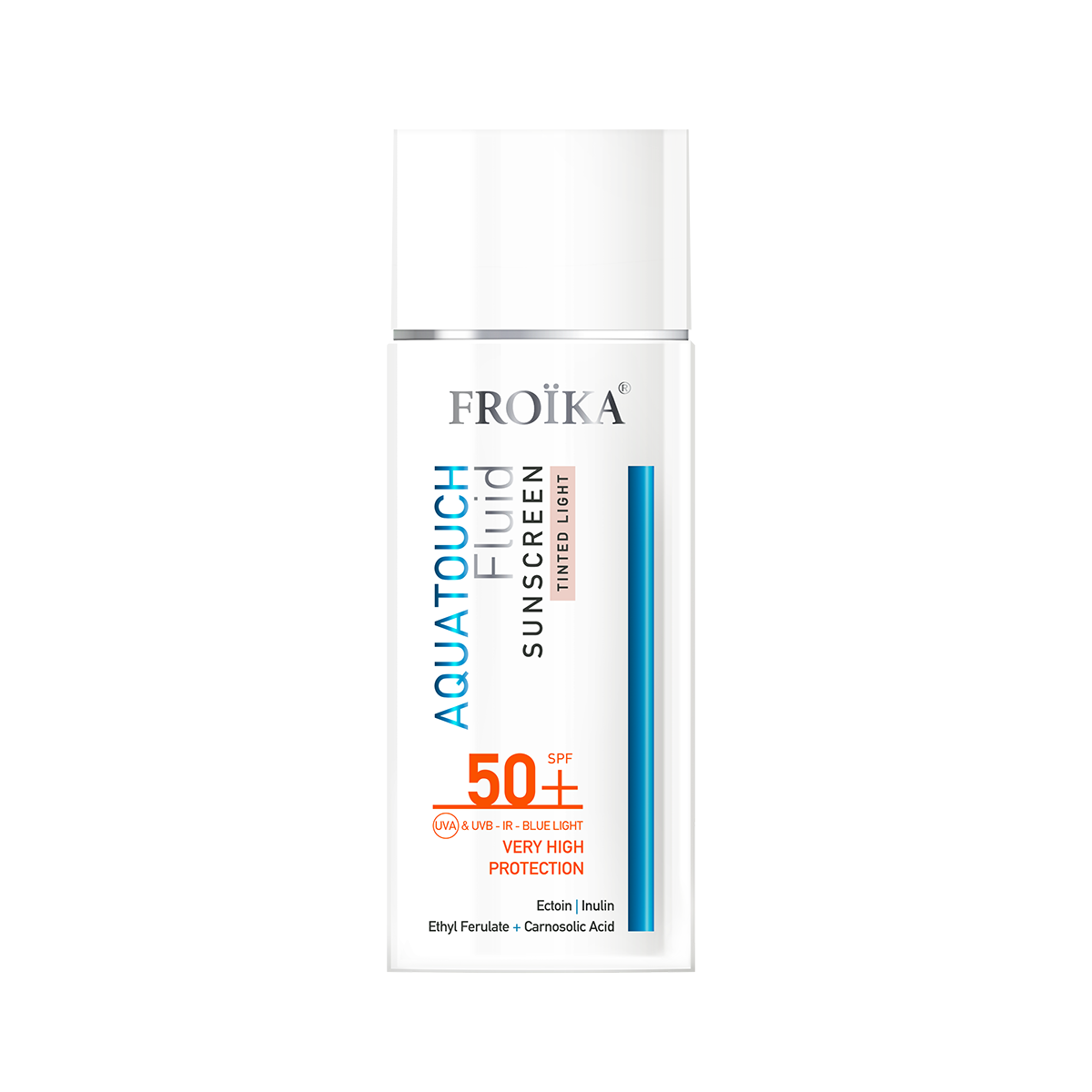 Φωτογραφία προϊόντος: Froika Aquatouch Fluid Sunscreen Αντηλιακό Προσώπου με Χρώμα Tinted Light SPF50+, 50ml