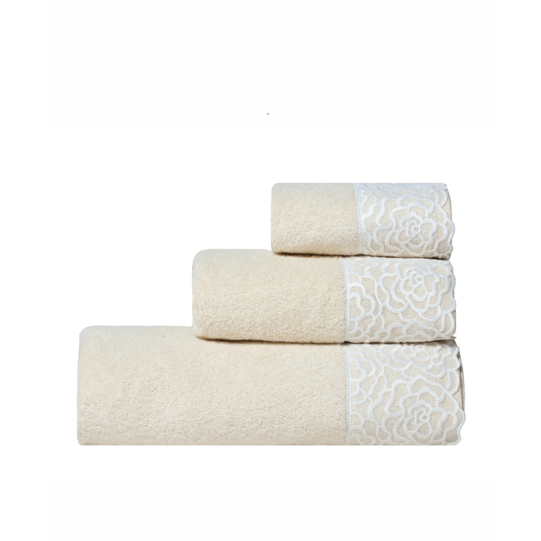 Φωτογραφία προϊόντος: KENTIA HOME STARLIGHT 26 ΠΕΤΣΕΤΕΣ ΣΕΤ 3 ΤΜΧ BEIGE (ΣΩΜΑΤΟΣ-ΠΡΟΣΩΠΟΥ-ΧΕΡΙΩΝ) (70x140) (50x90) (30x50)