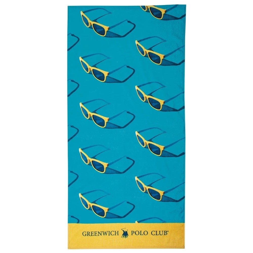 Φωτογραφία προϊόντος: GREENWICH POLO CLUB Greenwich Polo Junior Πετσέτα Θαλάσσης 140x70cm 3720 Μπλε-Κίτρινο