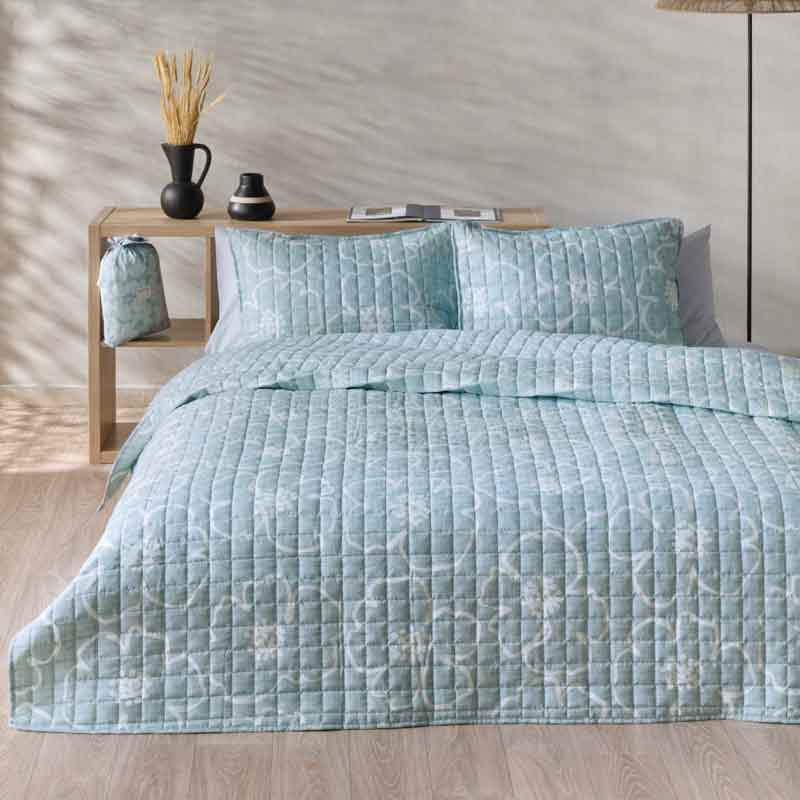 Φωτογραφία προϊόντος: KENTIA HOME GERANI 33 ΚΟΥΒΕΡΤΟΡΙΟ ΥΠΕΡΔΙΠΛΟ 240x220 MICROFIBER VERAMAN- CIEL