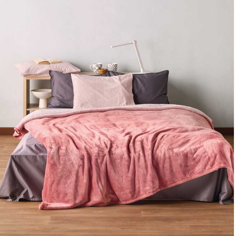Φωτογραφία προϊόντος: KENTIA HOME YOLANDA 14 ΚΟΥΒΕΡΤΑ ΥΠΕΡΔΙΠΛΗ 220x240 PINK 220Χ240