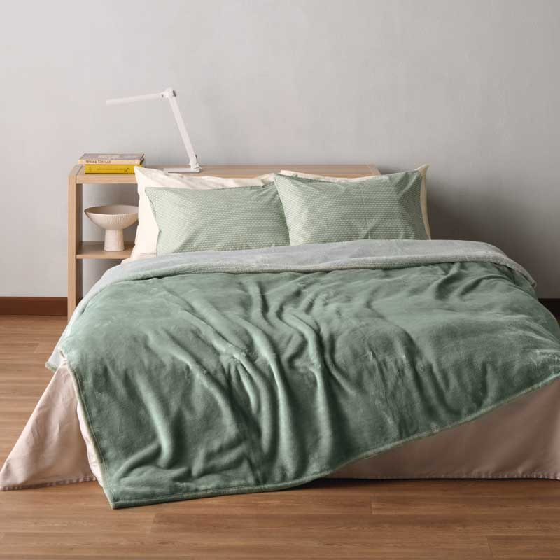 Φωτογραφία προϊόντος: KENTIA HOME YOLANDA 10 ΚΟΥΒΕΡΤΑ MONH 160x220 MINT GREEN