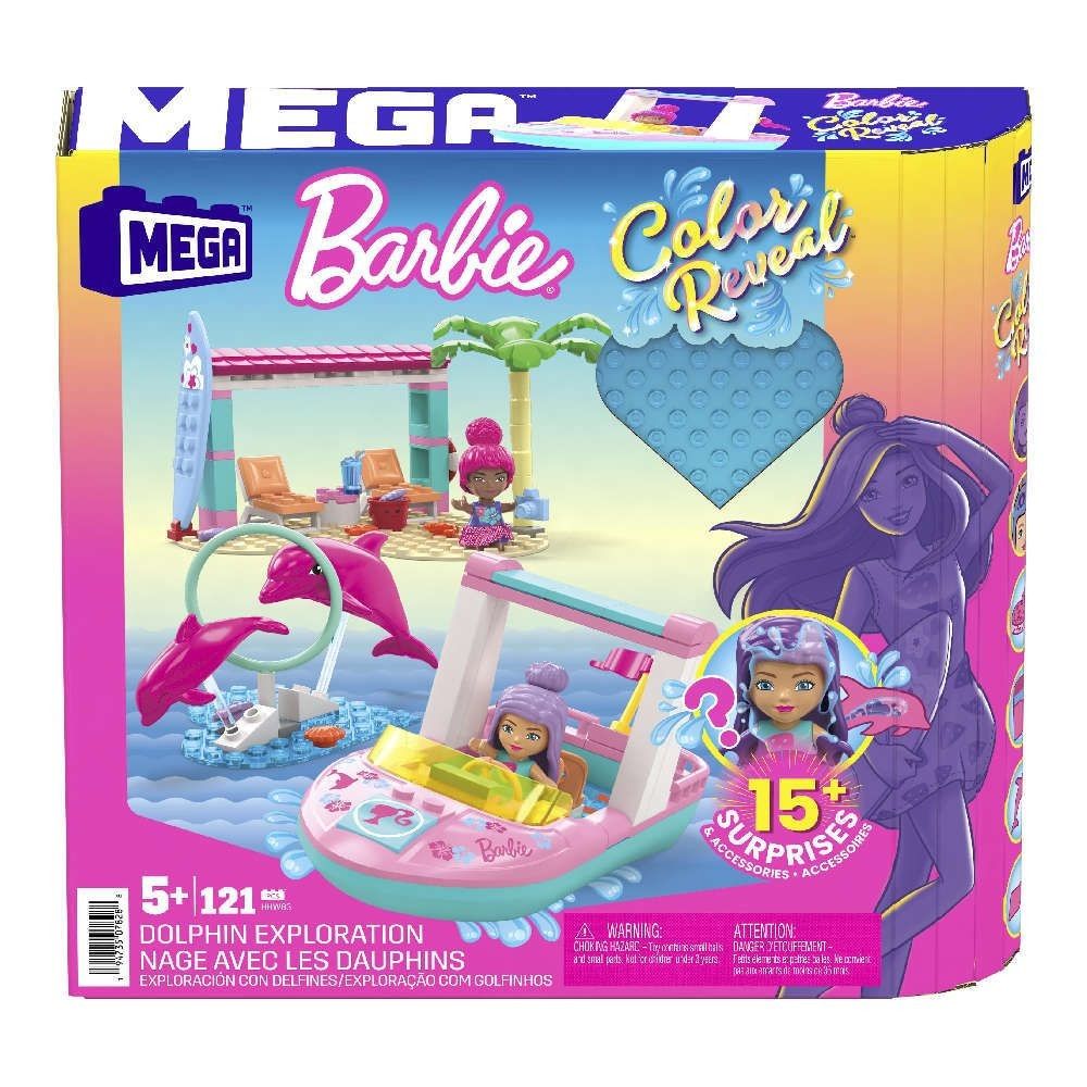 Φωτογραφία προϊόντος: Mattel Mega Barbie Color Reveal - Σκάφος με Φιγούρες και Αξεσουάρ (HHW83)
