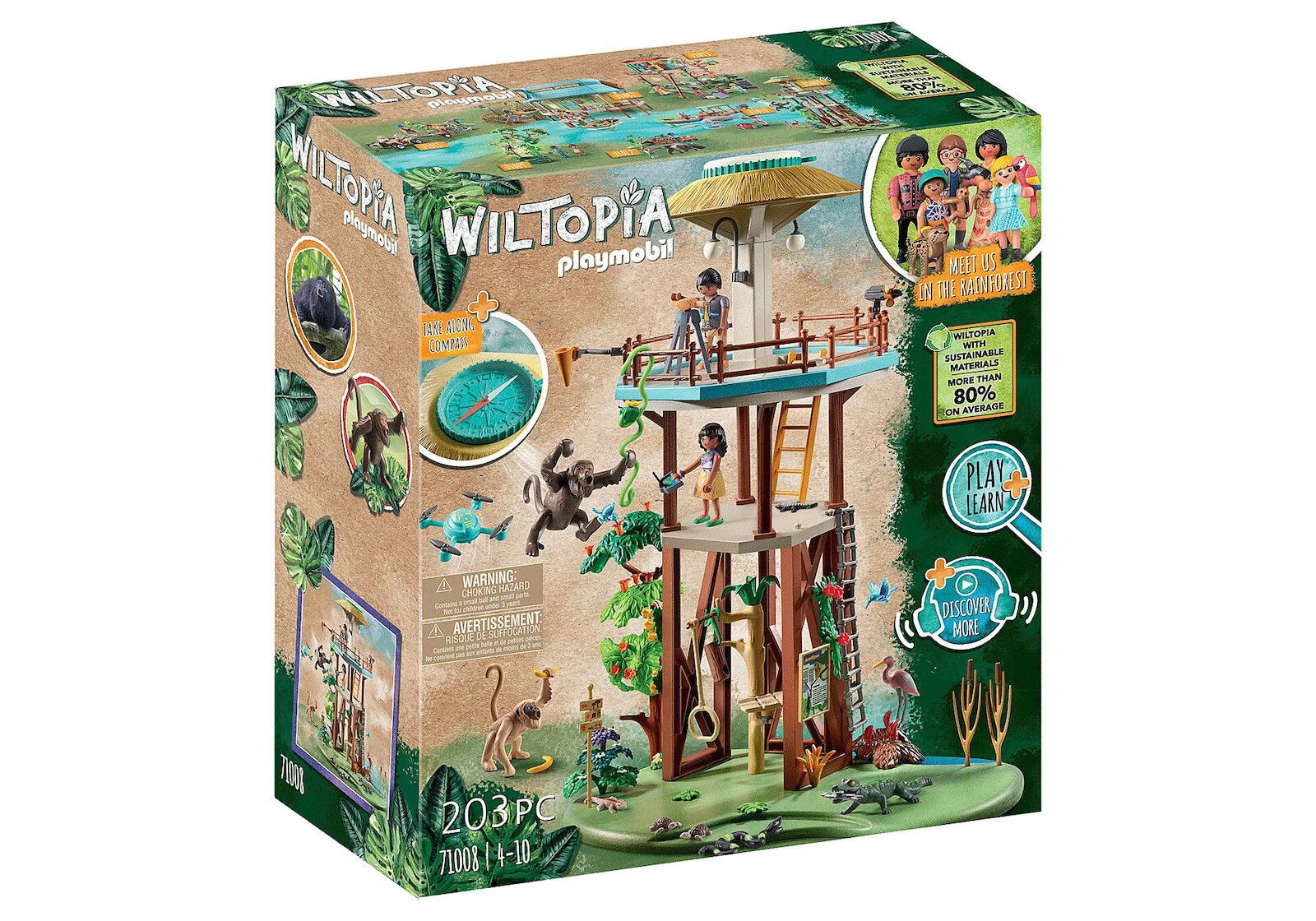 Φωτογραφία προϊόντος: Playmobil Wiltopia: Παρατηρητήριο με Πυξίδα (71008)