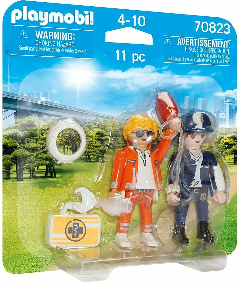 Φωτογραφία προϊόντος: Playmobil Duopack Διασώστης και Αστυνομικός (70823)