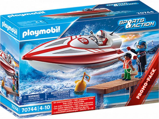 Φωτογραφία προϊόντος: Playmobil Αγωνιστικό Ταχύπλοο Σκάφος Με Μοτέρ (70744)