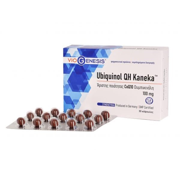 Φωτογραφία προϊόντος: VIOGENESIS Ubiquinol QH Kaneka 100 mg 30 Softgels