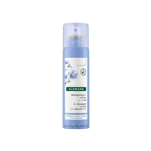 Φωτογραφία προϊόντος: KLORANE Linum Dry Shampoo Volume with Organic Flax Ξηρό Σαμπουάν για Όγκο με Ίνες Βιολογικού Λιναριού, 150ml