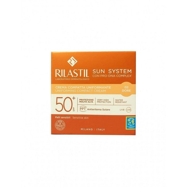Φωτογραφία προϊόντος: RILASTIL Sun System Αντηλιακή Uniforming Compact Cream 02 Dore SPF50+ 10gr