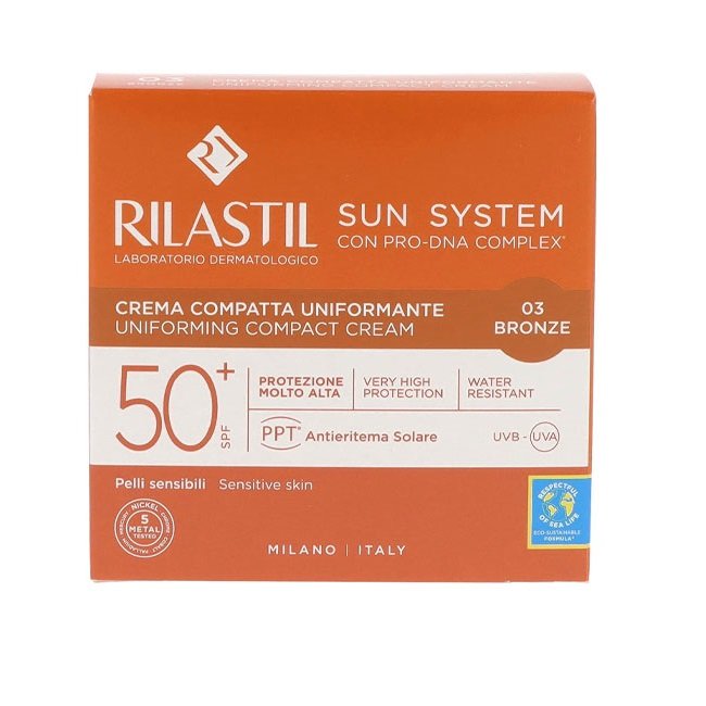 Φωτογραφία προϊόντος: RILASTIL Sun System Αντηλιακή Uniforming Compact Cream 03 Dore SPF50+ 10gr