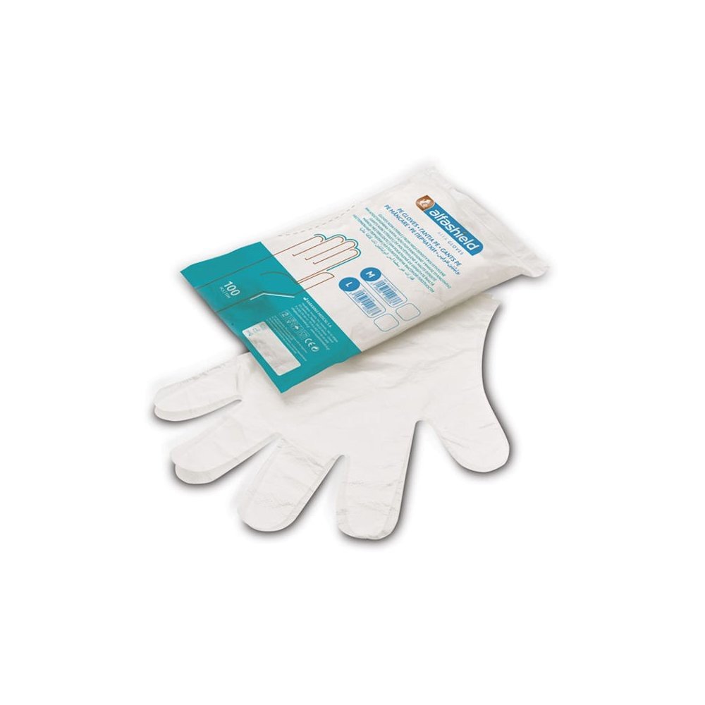 Φωτογραφία προϊόντος: KARABINIS Medical Alfa Gloves Πολυαιθυλενίου Διάφανο 100τμχ