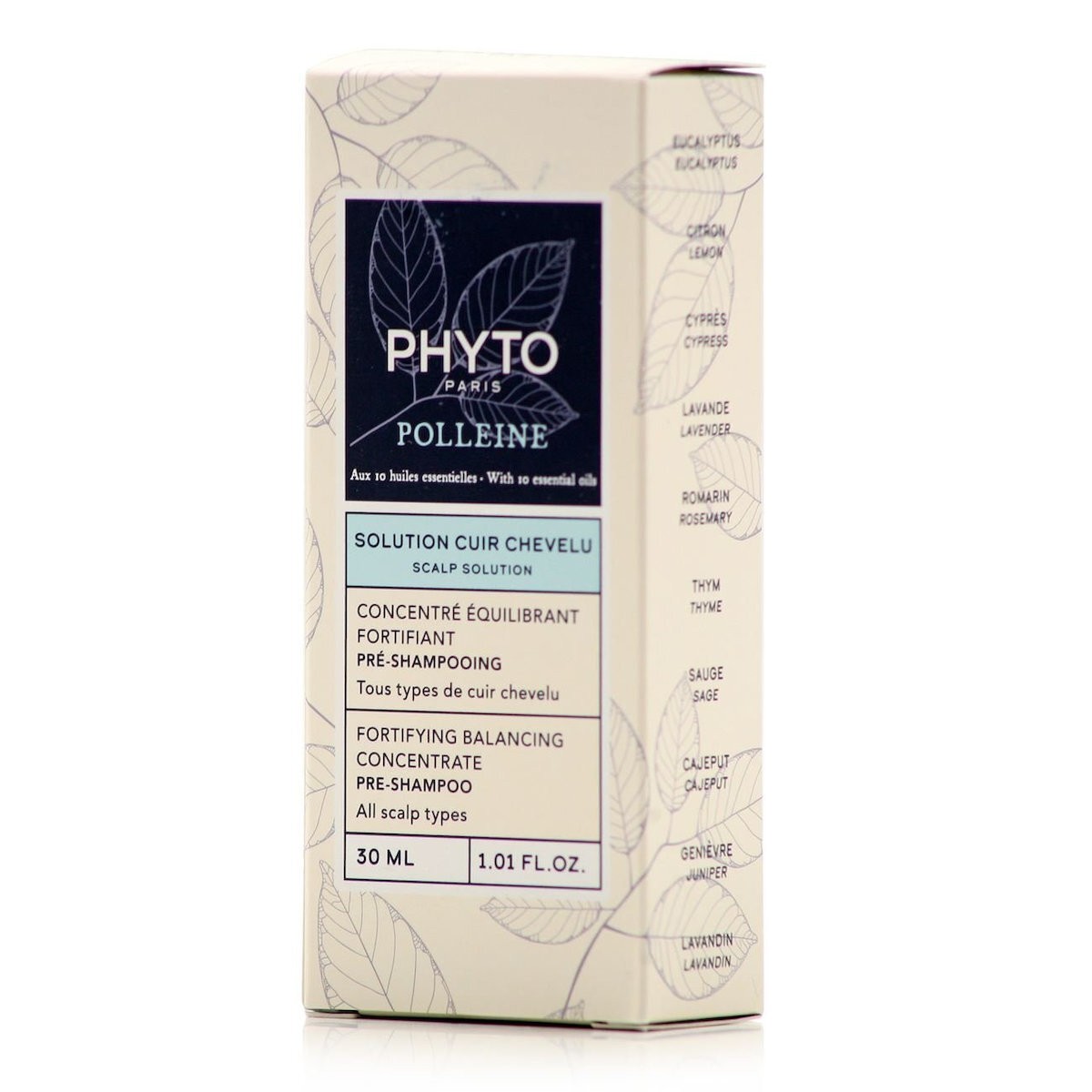 Φωτογραφία προϊόντος: PHYTO Polleine Fortifying Balancing Concentrate, Δυναμωτικό &amp; Εξισσοροπιστικό Συμπύκνωμα για Λιπαρό &amp; Ευαίσθητο Τριχωτό Κεφαλής 30ml