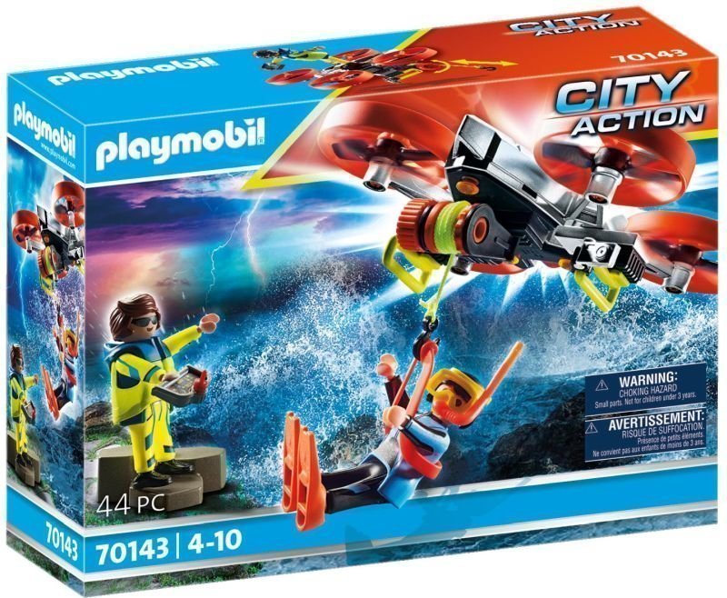 Φωτογραφία προϊόντος: Playmobil Επιχερίρηση Διάσωσης Δύτη με Drone (70143)