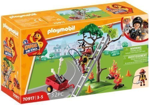 Φωτογραφία προϊόντος: Playmobil Duck On Call - Επιχείρηση Πυροσβεστικής: Διάσωση Γάτας (70917)