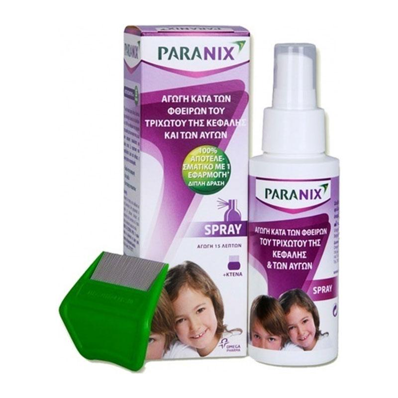 Φωτογραφία προϊόντος: Omega Pharma Paranix Treatment Spray Aγωγή σε Σπρέι κατά των Φθειρών 100ml