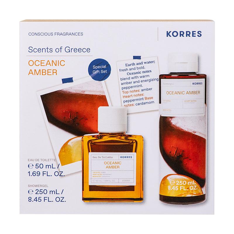Φωτογραφία προϊόντος: Korres Promo Oceanic Amber Eau De Toilette Άρωμα 50ml & Αφρόλουτρο 250ml