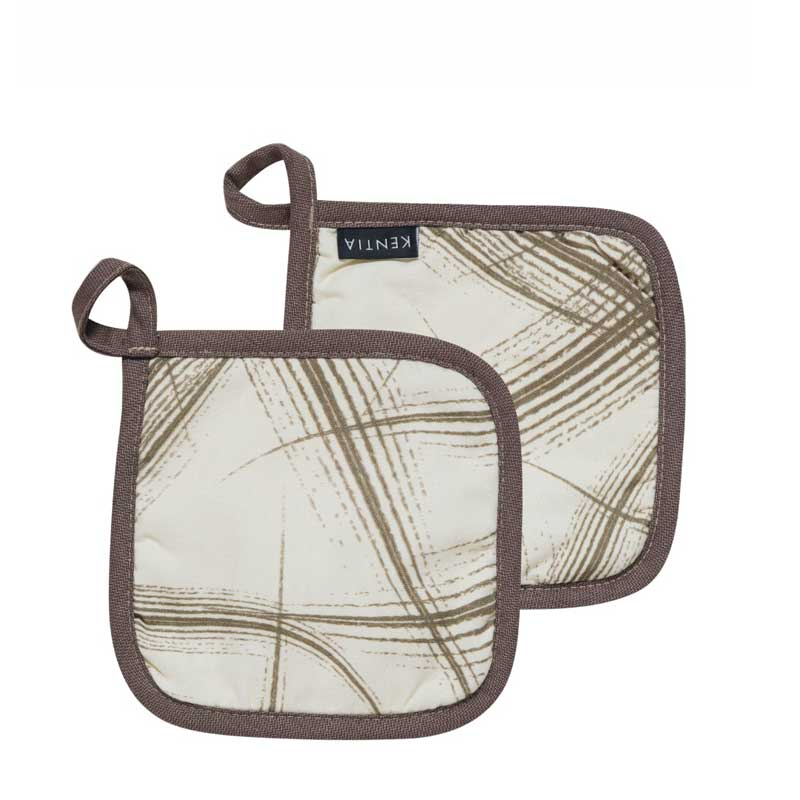 Φωτογραφία προϊόντος: Σετ Πιάστρες 2τμχ KENTIA FELCE BEIGE-GREY 78130 Μπεζ