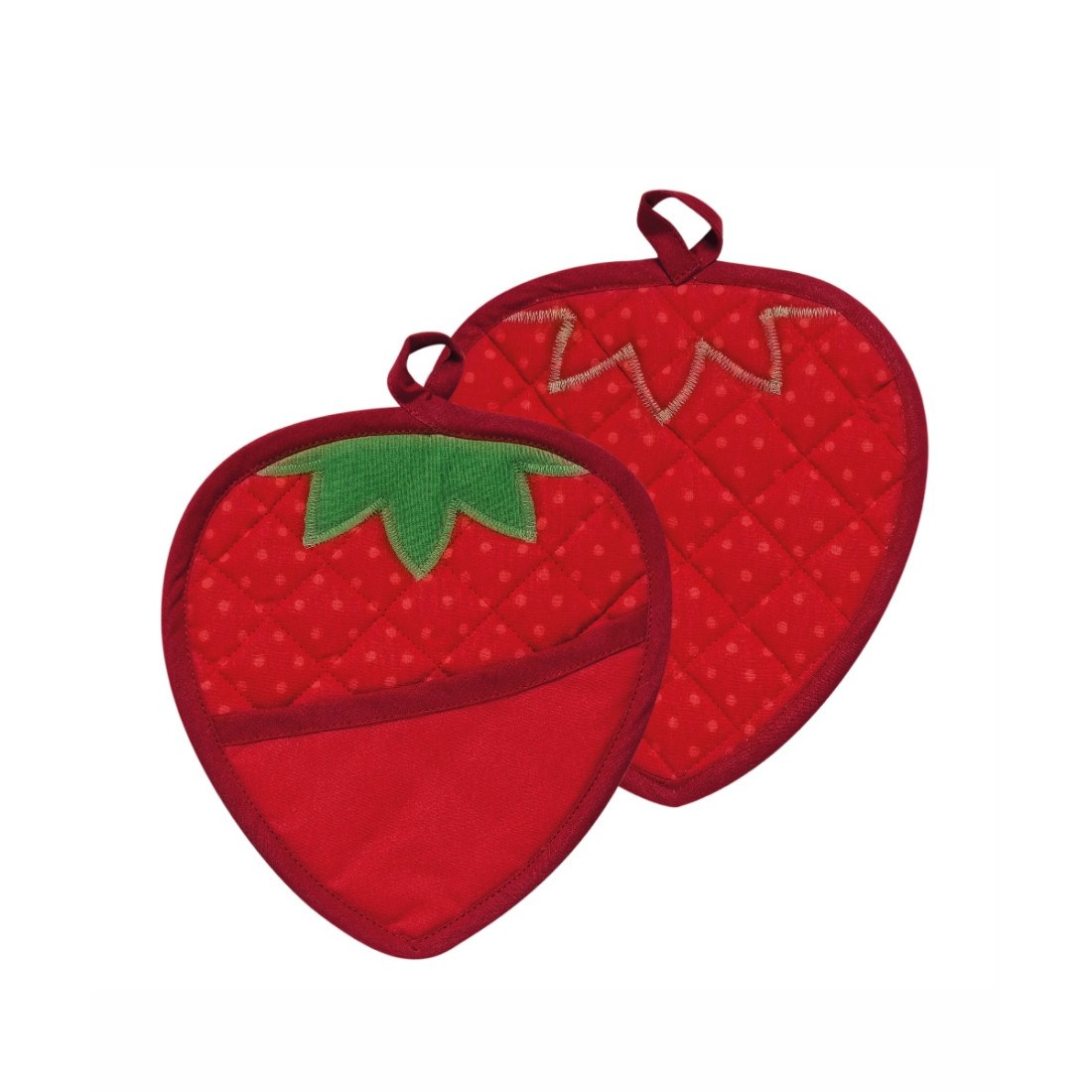 Φωτογραφία προϊόντος: Σετ Πιάστρες 2τμχ KENTIA HANDY 251 STRAWBERRY-GREEN 78255 Κόκκινο
