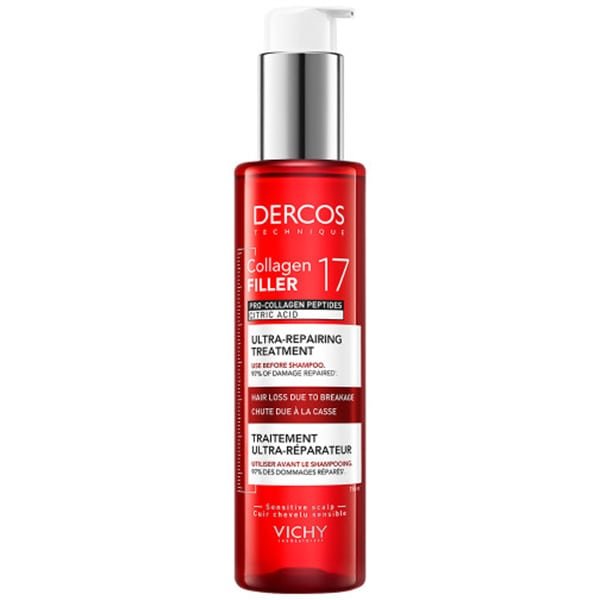 Φωτογραφία προϊόντος: VICHY Dercos Collagen Filler 17 Ultra-Repairing Shampoo Επανορθωτικό Σαμπουάν Μαλλιών κατά του Σπασίματος 150ML