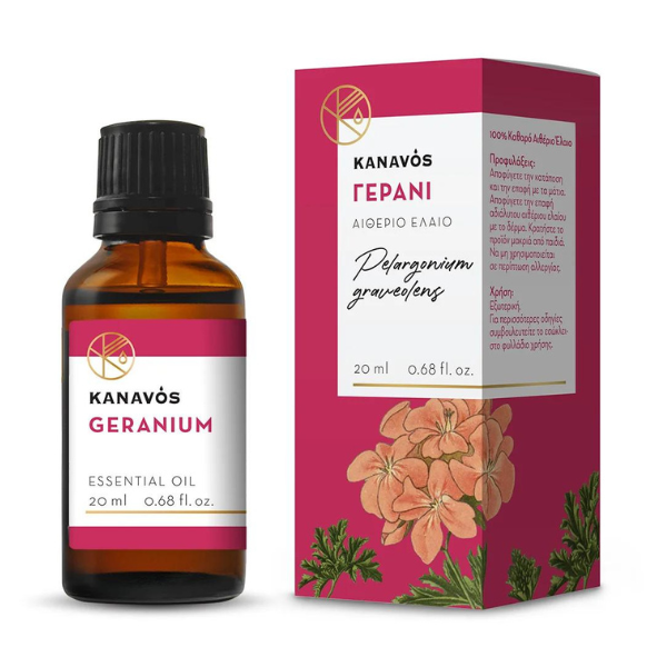Φωτογραφία προϊόντος: KANAVOS Geranium Essential Oil Αιθέριο Έλαιο Γεράνι, 20ml