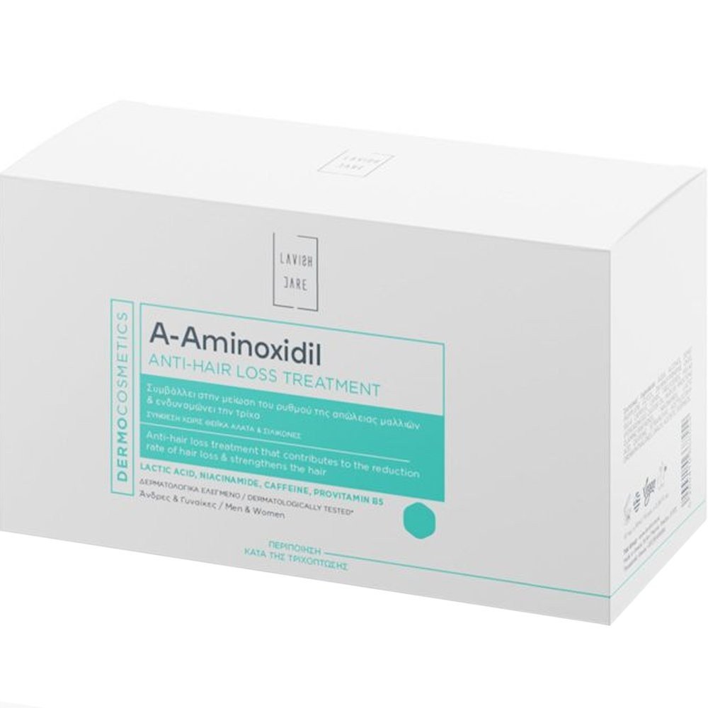 Φωτογραφία προϊόντος: LAVISH CARE Dermocosmetics A-Aminoxidil Θεραπεία Κατά της Τριχόπτωσης, 10τεμx10ml