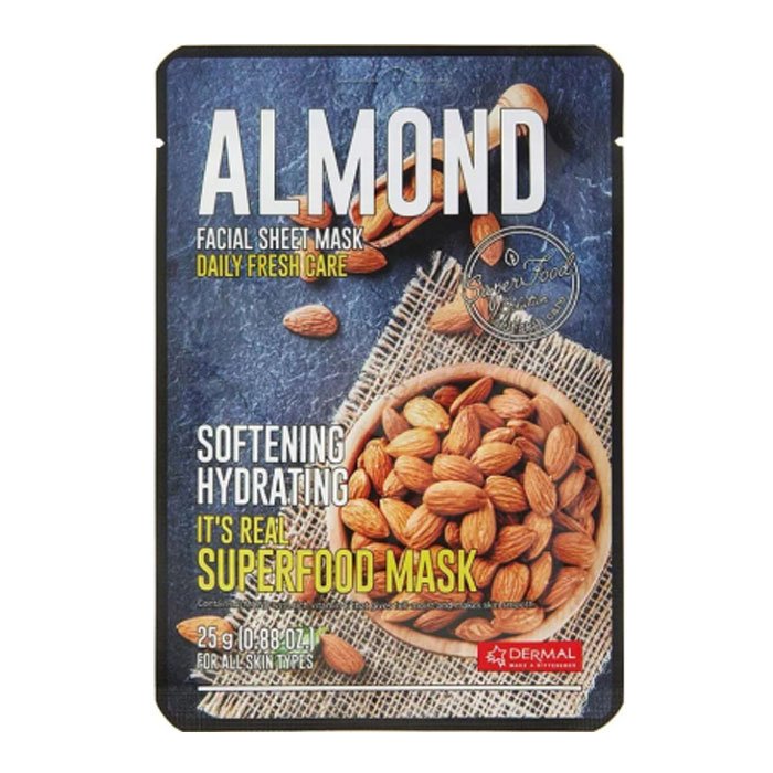 Φωτογραφία προϊόντος: DERMAL Superfood Almond Facial Sheet Mask 25gr