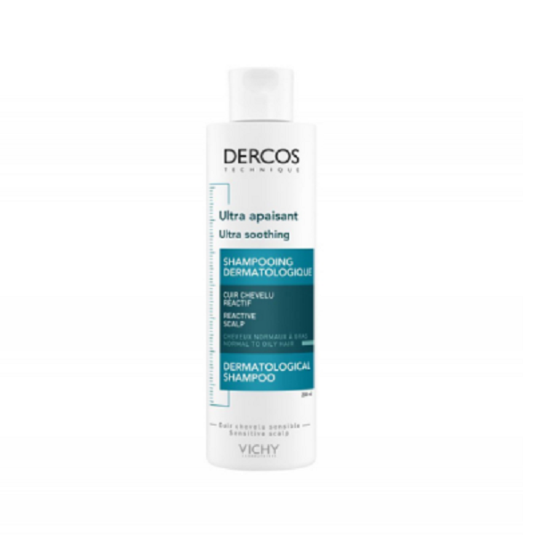 Φωτογραφία προϊόντος: Vichy Dercos Ultra Soothing Σαμπουάν για Κανονικά/Λιπαρά Μαλλιά 200ml