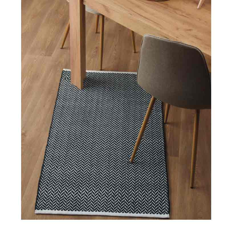 Φωτογραφία προϊόντος: Χαλάκι (70x200) KENTIA SANTINO 30 BLACK 76603 Black 70x200cm
