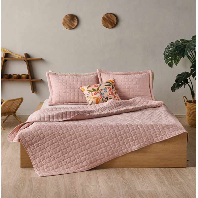 Φωτογραφία προϊόντος: Κουβερλί King Size KENTIA VEGAS 14 DUSTY PINK 77867 Ρόζ 260x240cm