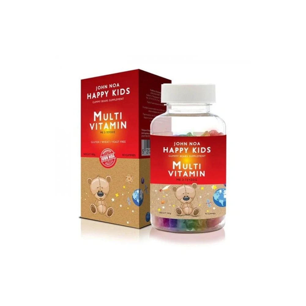 Φωτογραφία προϊόντος: EIFRON JOHN NOA Happy Kids MultiVitamin Βιταμίνη Multiflavoured 90 ζελεδάκια
