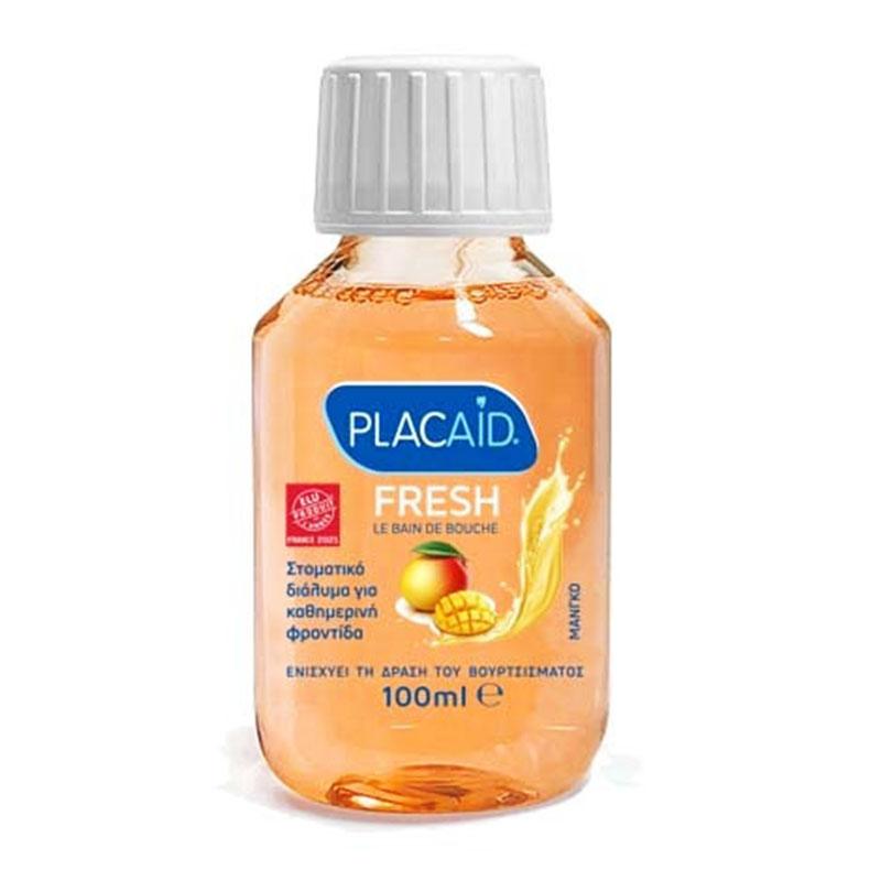 Φωτογραφία προϊόντος: PLAC AID Fresh Μάνγκο Στοματικό Διάλυμα Καθημερινής Προστασίας Travel size 100ml