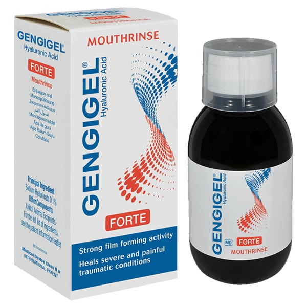 Φωτογραφία προϊόντος: GENGIGEL Forte Mouthrinse Hyaluronic Acid Στοματικό Διάλυμα Καταπράυνσης &amp; Προστασίας για τα Ούλα, 100ml