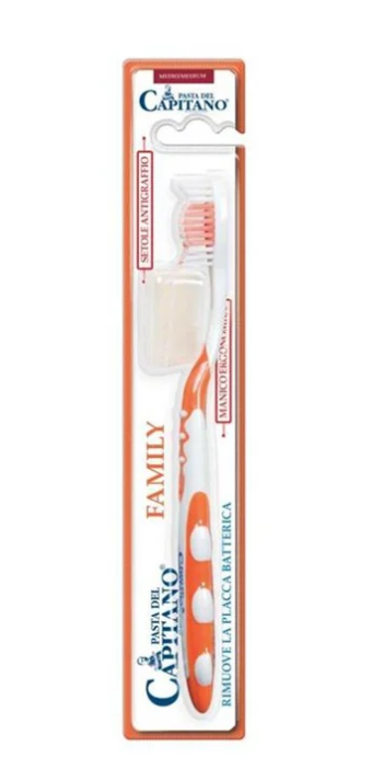 Φωτογραφία προϊόντος: Pasta Del Capitano Family Medium Toothbrush Μέτρια Οδοντόβουρτσα Για Όλη Την Οικογένεια (Σε Διάφορα Χρώματα) 1 Τεμάχιο