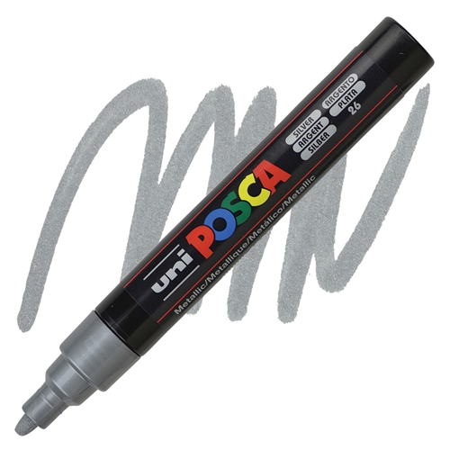 Φωτογραφία προϊόντος: Posca Μαρκαδόρος PC-5M silver
