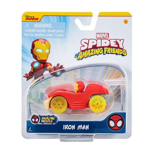 Φωτογραφία προϊόντος: marvel SPIDEY AND HIS AMAZING FRIENDS 7.5 cm METAL VEHICLE WITH FIGURE W1 - IRON MAN