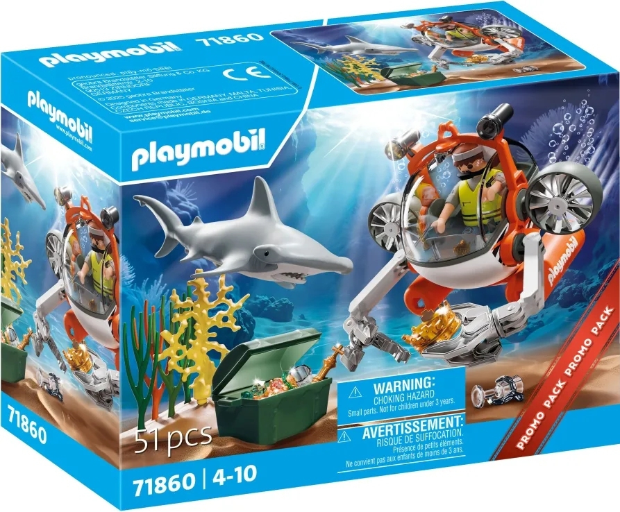 Φωτογραφία προϊόντος: Playmobil 71860 ΥΠΟΒΡΥΧΙΟ ΚΥΝΗΓΙ ΘΗΣΑΥΡΟΥ