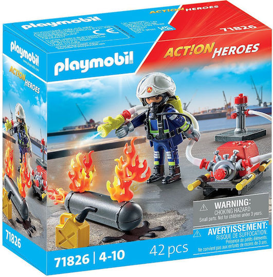 Φωτογραφία προϊόντος: Playmobil 71826 ΠΥΡΟΣΒΕΣΤΗΣ ΜΕ ΑΝΤΛΙΑ ΝΕΡΟΥ