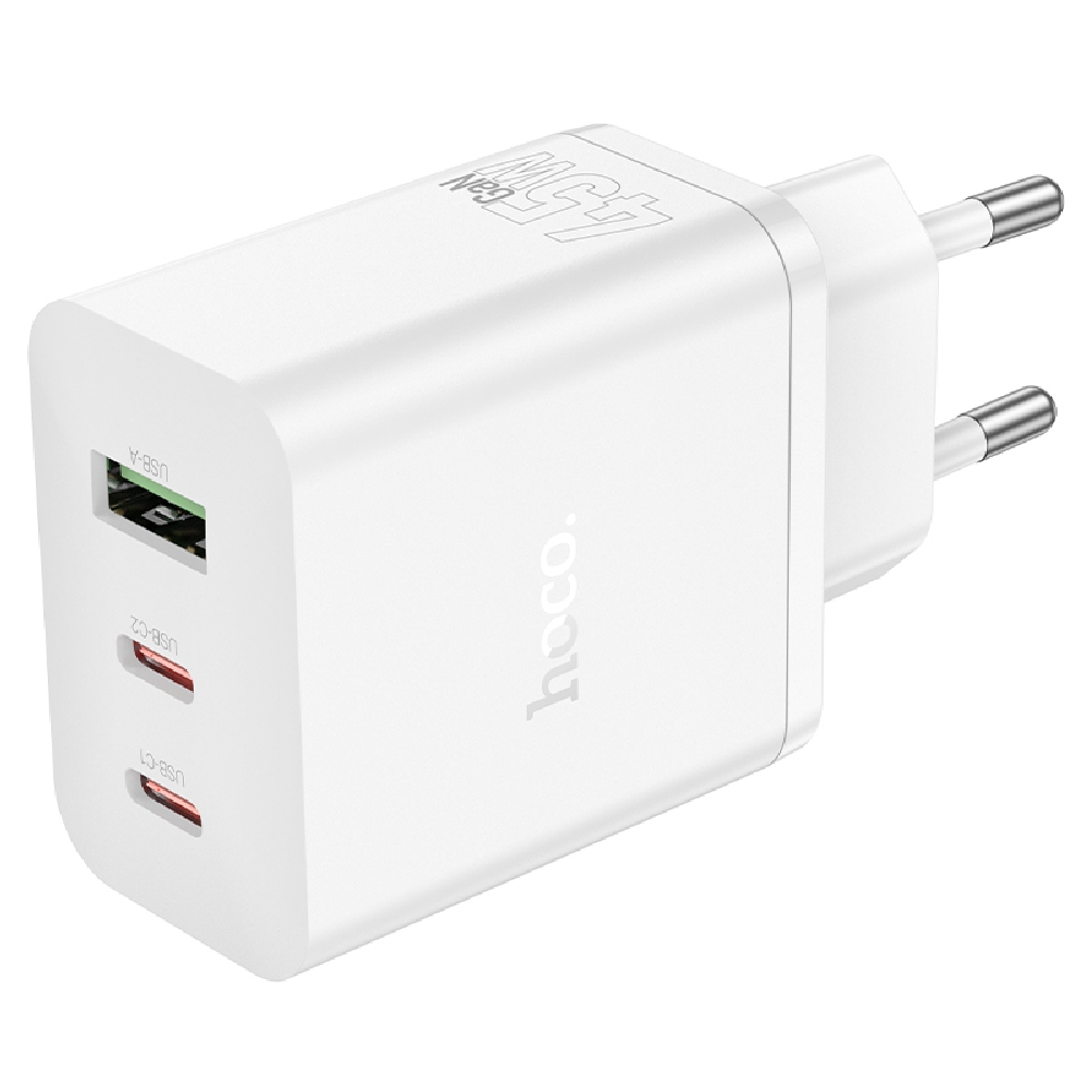 Φωτογραφία προϊόντος: ΦΟΡΤΙΣΤΗΣ HOCO N50 45W GAN USB-A &amp; 2xUSB-C