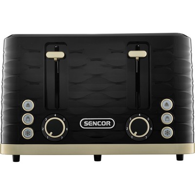 Φωτογραφία προϊόντος: ΦΡΥΓΑΝΙΕΡΑ SENCOR STS 7551BK BLACK/GOLD 4ΘΕΣΕΩΝ 1600W