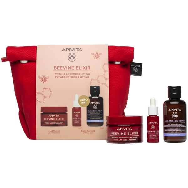 Φωτογραφία προϊόντος: APIVITA Promo Beevine Elixir με Beevine Elixir Κρέμα Προσώπου Ελαφριάς Υφής για Σύσφιξη & κατά των Ρυτίδων, 50ml & Δώρο Beevine Elixir Serum Ορός Προσώπου για Σύσφιξη &