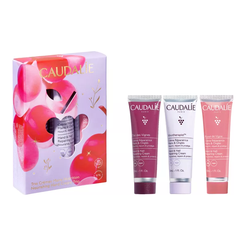 Φωτογραφία προϊόντος: CAUDALIE Vinotherapist Hand Cream 30ml &amp; The des Vignes Hand Cream 30ml &amp; Rose de Vigne Hand Cream 30ml