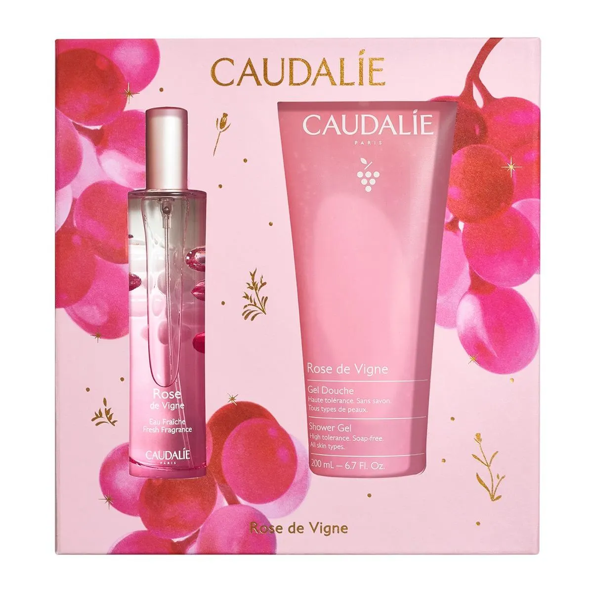 Φωτογραφία προϊόντος: CAUDALIE Set Rose de Vigne Fresh Fragrance 50ml &amp; Rose de Vigne Shower Gel 200ml