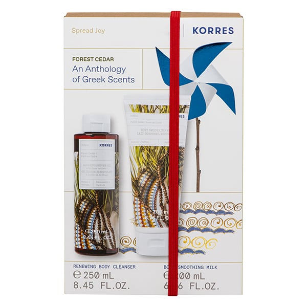 Φωτογραφία προϊόντος: KORRES Promo Forest Cedar Renewing Αφρόλουτρο Κέδρος, 250ml &amp; Forest Cedar Ενυδατικό Γαλάκτωμα Σώματος Κέδρος, 200ml, 1σετ