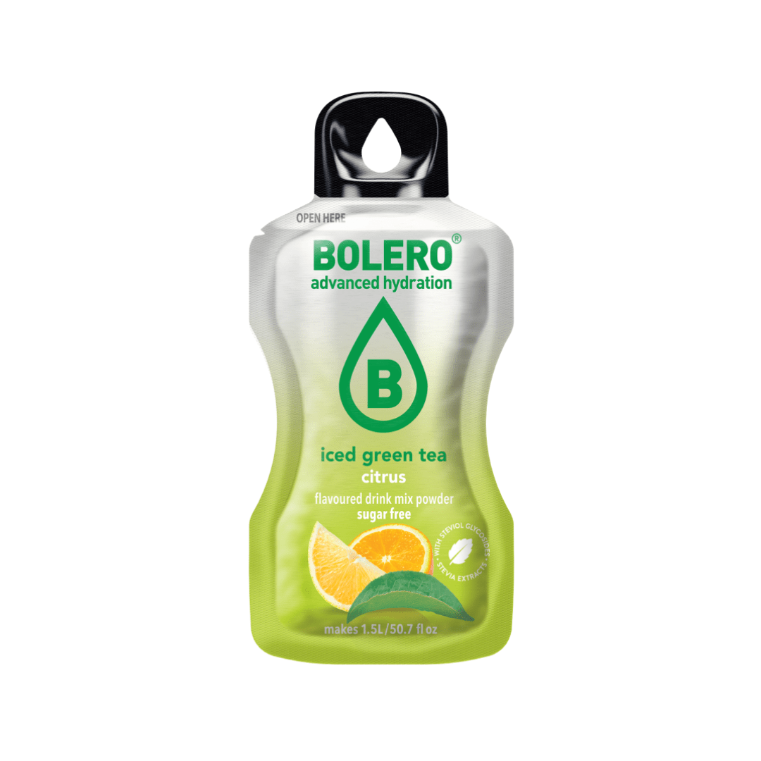 Φωτογραφία προϊόντος: BOLERO DRINKS BOLERO Iced Green Tea Citrus – χυμός σε σκόνη για 1,5L (σακουλάκι 9gr)