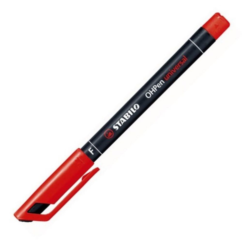 Φωτογραφία προϊόντος: Μαρκαδόρος Stabilo OHP Universal permanent F 0.7mm red