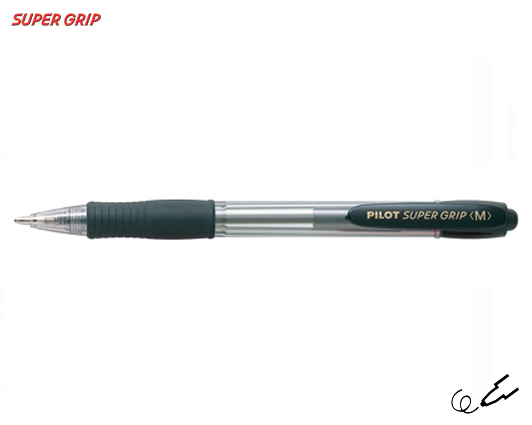 Φωτογραφία προϊόντος: Στυλό pilot supergrip G M μαύρο Κουμπί