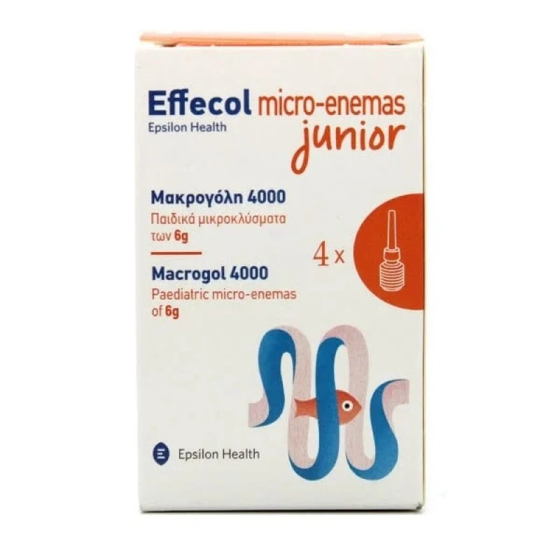 Φωτογραφία προϊόντος: EPSILON HEALTH Effecol Micro-Enemas Junior Macrogol 4000 4 x 6gr
